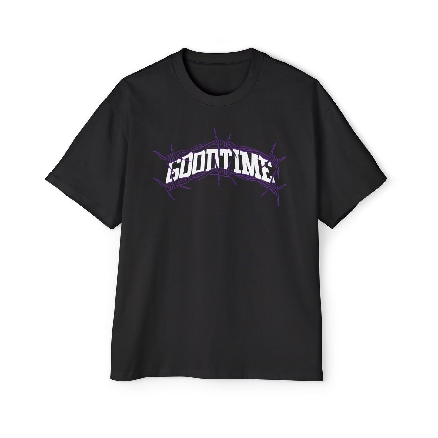 Barbed Wire 'GOODTIME' Black T-shirt - Edgy Vibe