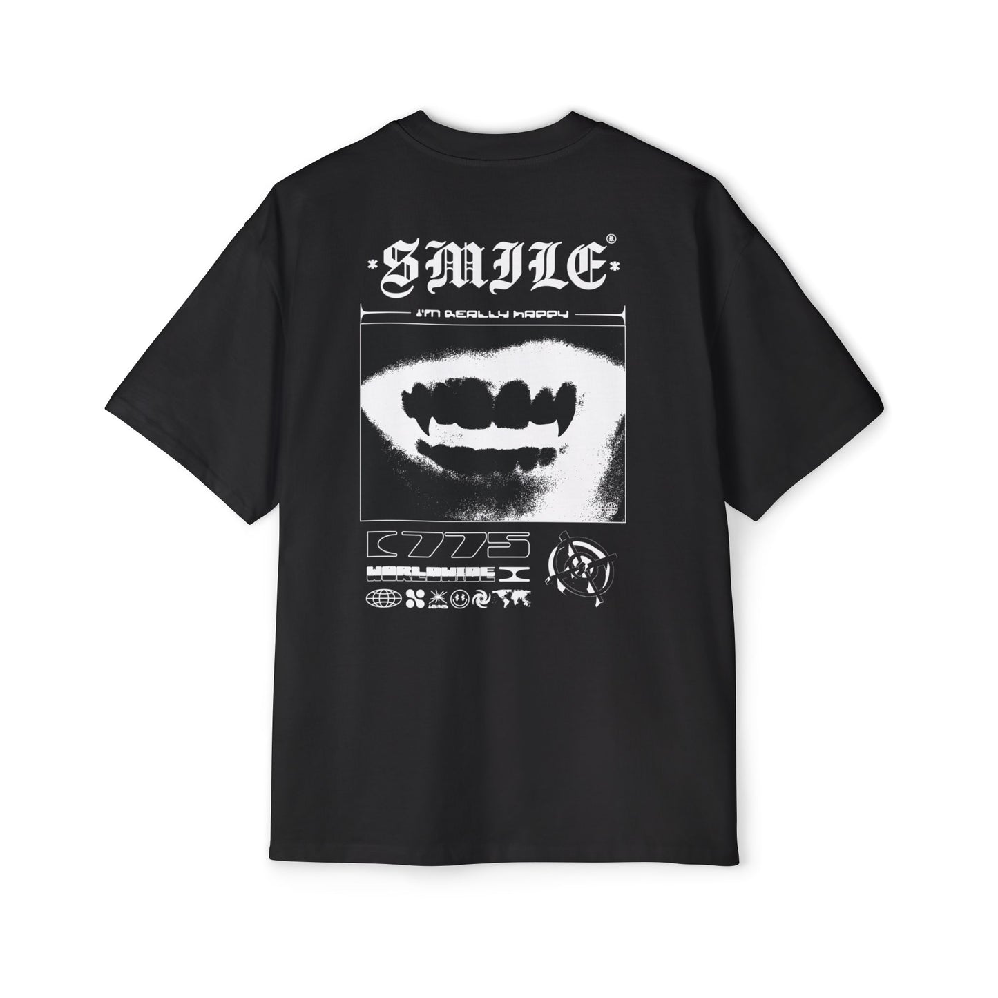 Vampire Smile Oversized T-shirt - Dark Grin