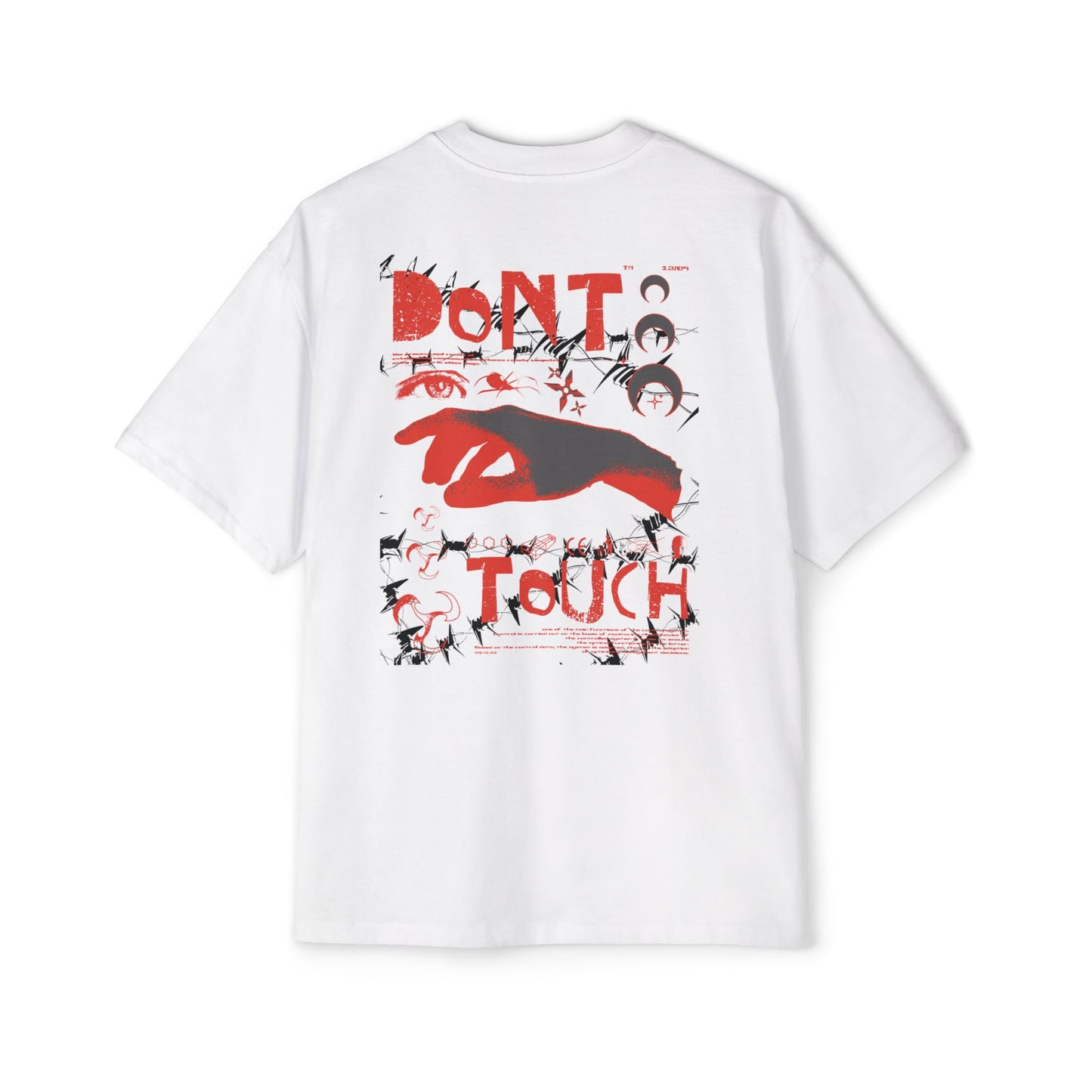 ZARVIS DON’T TOUCH Oversized Graphic Tee  Limited Edition