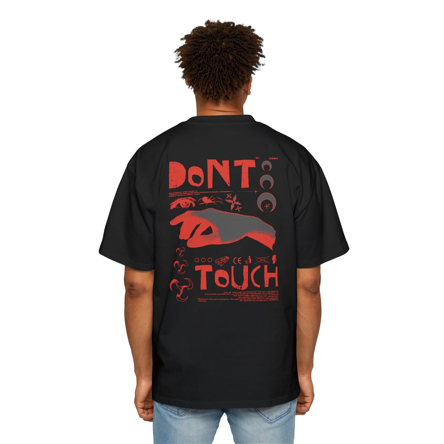 ZARVIS DON’T TOUCH Oversized Graphic Tee  Limited Edition