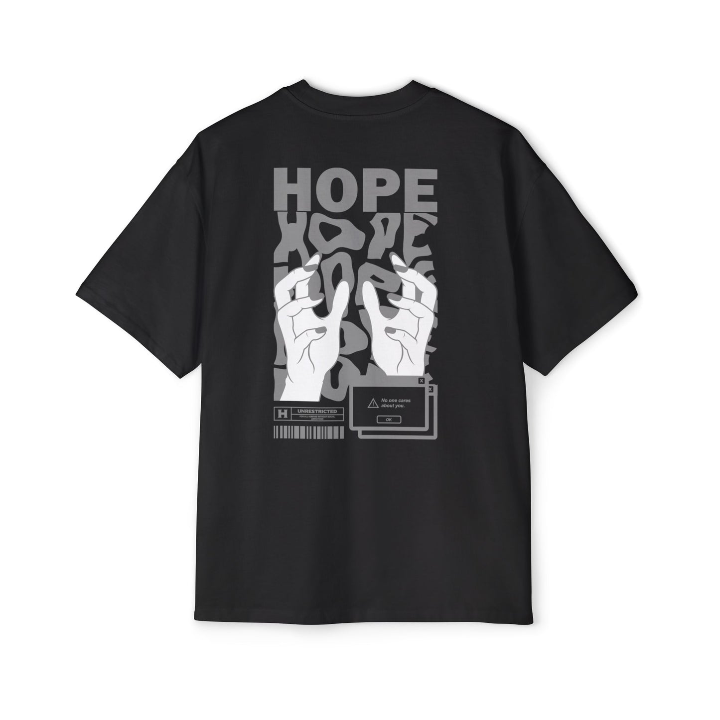 HOPE Oversized Graphic T-Shirt | 240 GSM Heavy Cotton | Unisex Streetwear Tee