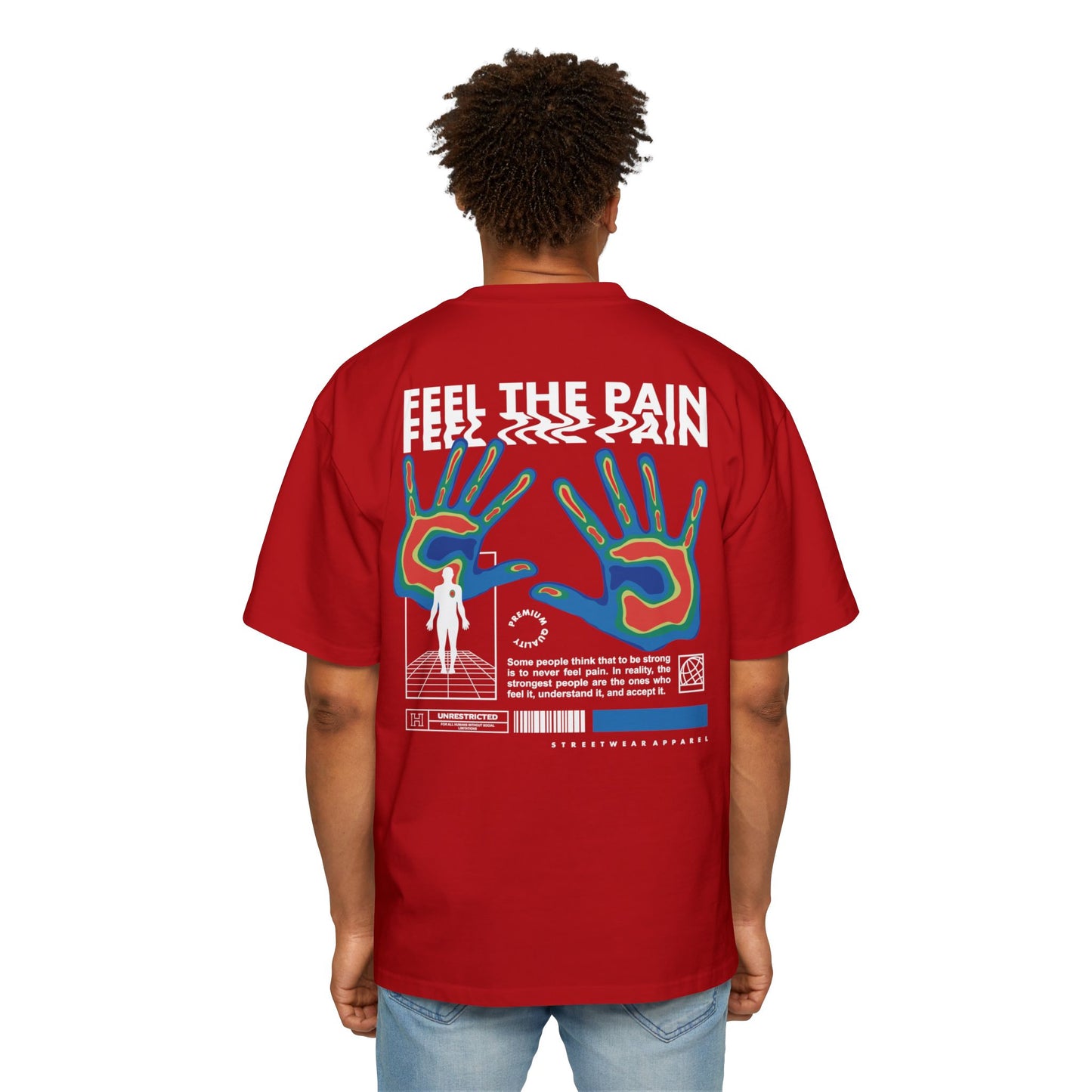 FEEL THE PAIN – Premium Streetwear Oversized T-Shirt