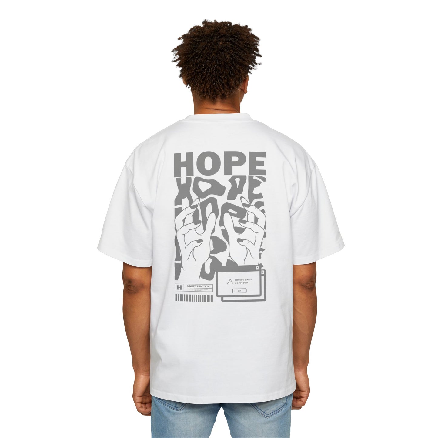 HOPE Oversized Graphic T-Shirt | 240 GSM Heavy Cotton | Unisex Streetwear Tee