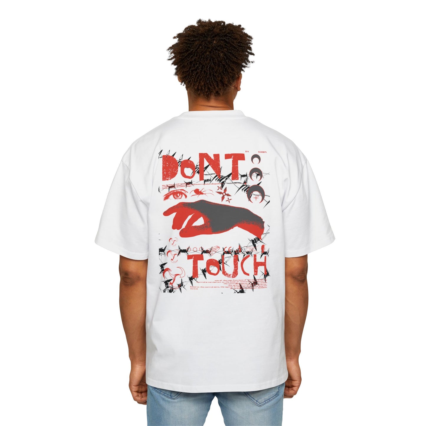 ZARVIS DON’T TOUCH Oversized Graphic Tee  Limited Edition