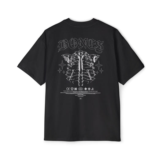 BONES' Ribcage Gothic Oversized Tee - Dark Anatomy