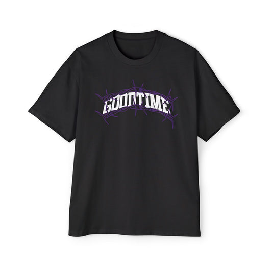 Barbed Wire 'GOODTIME' Black T-shirt - Edgy Vibe