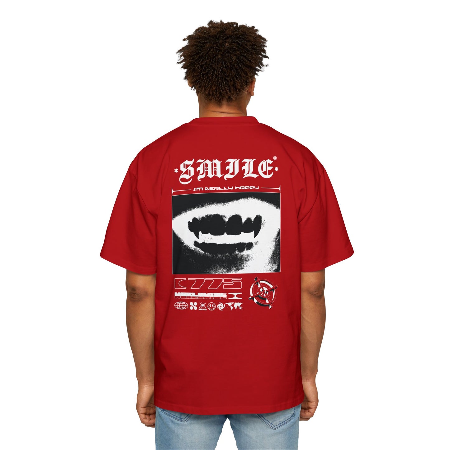 Vampire Smile Oversized T-shirt - Dark Grin